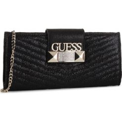 Torebka GUESS - Jazzie (MG) Evening Bags HWMG74 47730 BLA. Czarne torebki klasyczne damskie Guess, z aplikacjami, z materiału, wizytowe, bez dodatków. W wyprzedaży za 259,00 zł.