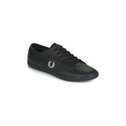 Buty Fred Perry KINGSTON LEATHER. Czarne trampki męskie Fred Perry, bez wzorów, bez zapięcia. Za 321,30 zł.