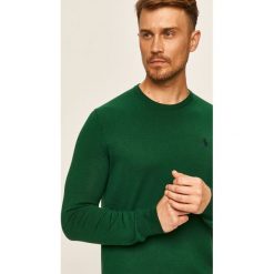 Polo Ralph Lauren - Sweter. Zielone swetry męskie Polo Ralph Lauren, s, z aplikacjami, z bawełny, z okrągłym kołnierzem, bez kaptura. Za 639,90 zł.