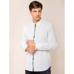 Koszula Karl Lagerfeld 605906 592600. Białe koszule męskie KARL LAGERFELD, xxl, bez wzorów, z elastanu, casualowe, bez kołnierzyka, bez rękawów. W wyprzedaży za 359,00 zł.