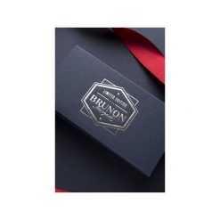 Gotowa muszka z poliestru 2. Szare muszki męskie marki B.muszyński, w paski, z poliesteru, eleganckie. Za 299,00 zł.