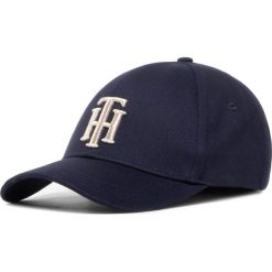 Czapka z daszkiem TOMMY HILFIGER - Th Statment Cap AW0AW08617 CJM. Niebieskie czapki damskie TOMMY HILFIGER, bez wzorów, z bawełny. Za 229,00 zł.