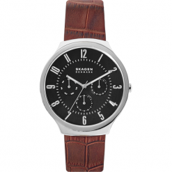 Zegarek SKAGEN - Grenen SKW6536 Brown/Silver. Szare zegarki męskie Skagen. W wyprzedaży za 459,00 zł.