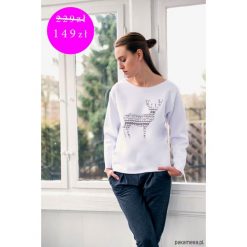 Bluzy damskie: PROMOCJA DEER PATTERN Bluza Oversize