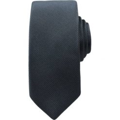 Jednokolorowy krawat - śledzik Angelo di Monti- Szary, Stalowy KRADM1128. Szare krawaty męskie Angelo di Monti, bez wzorów. Za 25,00 zł.