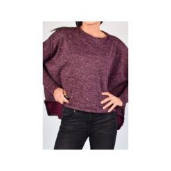 Bluzka sweter nietoperz oversize. Fioletowe bluzki damskie Collibri, l, bez wzorów, z dzianiny, bez kołnierzyka, z długim rękawem. Za 129,00 zł.