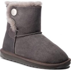 Buty EMU AUSTRALIA - Ore W11788 Charcoal. Szare kozaki damskie EMU Australia, ze skóry, bez obcasa, bez zapięcia. W wyprzedaży za 359,00 zł.