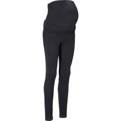 Legginsy dżinsowe ciążowe bonprix czarny denim. Czarne legginsy ciążowe bonprix, moda ciążowa. Za 109,99 zł.