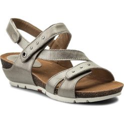 Sandały JOSEF SEIBEL - Hailey 33 81533 38 730 Platin. Szare klapki damskie Josef Seibel, bez wzorów, ze skóry ekologicznej, bez obcasa, na obcasie. W wyprzedaży za 239,00 zł.
