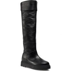 Kozaki L37 - Koz Ffd SS11 Black. Czarne kozaki damskie L37, ze skóry, bez obcasa, bez zapięcia. Za 1099,00 zł.