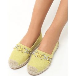 Espadryle damskie: Żółte Espadryle Onomatopoeia