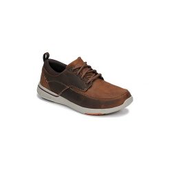 Buty Skechers ELENT. Pomarańczowe trampki męskie Skechers, bez wzorów, bez zapięcia. Za 309,00 zł.