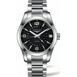 LONGINES CONQUEST CLASSIC L2.799.4.56.6. Czarne zegarki męskie marki LONGINES, ze stali. Za 9340,00 zł.