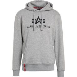 Bejsbolówki męskie: Alpha Industries BASIC HOODY Bluza z kapturem grey heather