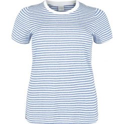 Junarose Nida Koszulka damska biały/niebieski. Niebieskie bluzki damskie marki Junarose, xl. Za 79,90 zł.