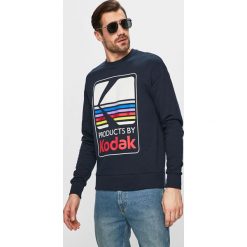 Jack & Jones - Bluza. Białe bluzy męskie Jack & Jones, s, z nadrukiem, z bawełny, z okrągłym kołnierzem, bez rękawów, bez kaptura. W wyprzedaży za 139,90 zł.