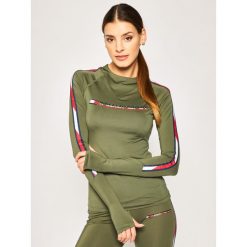 Bluzka Tommy Sport Base Layer With Tape S10S100419. Zielone koszule damskie Tommy Sport, s, bez wzorów, z elastanu, sportowe, bez kołnierzyka, bez rękawów. Za 299,00 zł.