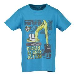 Blue Seven Koszulka Chłopięca Z Nadrukiem 92 Niebieska. Niebieskie t-shirty chłopięce Blue Seven, z nadrukiem, z bawełny, bez rękawów. Za 39,00 zł.