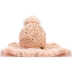 Komplet czapka + komin 87-SF-004-P. Różowe kominy damskie Wittchen, z dzianiny. Za 195,00 zł.