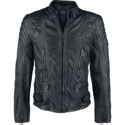 Gipsy Highway 2 SF LAGIV Kurtka skórzana czarny. Czarne kurtki męskie skórzane marki Gipsy, na lato, xl, w paski, eleganckie. Za 894,90 zł.