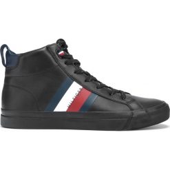 Tommy Hilfiger Tenisówki Czarny. Czarne trampki męskie ze skóry. Za 521,95 zł.
