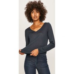 Vila - Longsleeve. Niebieskie bluzki damskie Vila, s, bez wzorów, z poliesteru, bez kołnierzyka. W wyprzedaży za 49,90 zł.
