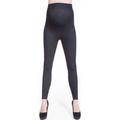 Legginsy damskie ciążowe Nadia indygo r. 4. Czarne legginsy ciążowe marki Bas Bleu. Za 71,25 zł.