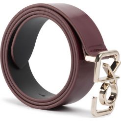 Pasek Damski CALVIN KLEIN - Ck Signature Belt 3.0 Cm K60K606104 BA4. Czerwone paski damskie Calvin Klein, w paski, ze skóry. W wyprzedaży za 209,00 zł.