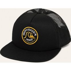 Quiksilver - Czapka. Czarne czapki męskie Quiksilver, bez wzorów, z bawełny. Za 129,90 zł.