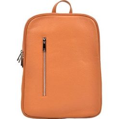 Carla Ferreri Skórzany plecak SS19CF1461 Cognac. Brązowe plecaki damskie Carla Ferreri, bez wzorów. W wyprzedaży za 391,00 zł.