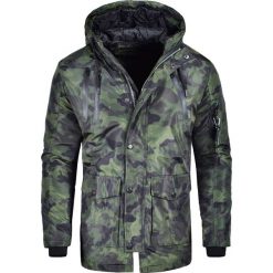 Kurtka męska parka z kapturem zielona moro Recea. Zielone kurtki męskie Recea, na wiosnę, m, moro, z poliesteru, z kapturem. W wyprzedaży za 69,99 zł.