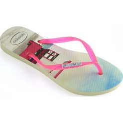 Havaianas - Japonki. Klapki damskie Havaianas, bez wzorów, z materiału, bez obcasa, na obcasie. W wyprzedaży za 69,90 zł.