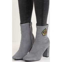 Szare Botki Imperial Tone. Szare botki damskie lity marki Born2be, militarne, na wysokim obcasie, na zamek. Za 64,99 zł.