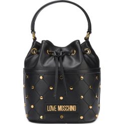 Love Moschino Torebka Czarny. Czarne torebki klasyczne damskie Love Moschino, w paski, z materiału, bez dodatków. Za 860,95 zł.