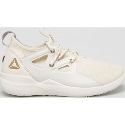 Reebok - Buty. Białe buty sportowe damskie Reebok, bez wzorów, z materiału, sportowe. W wyprzedaży za 179,90 zł.