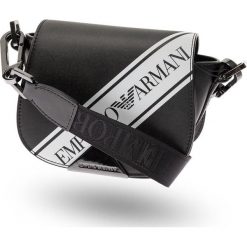 TOREBKA emporio armani. Szare torebki klasyczne damskie Emporio Armani, w paski, ze skóry, z nadrukiem, z aplikacjami. W wyprzedaży za 943,13 zł.