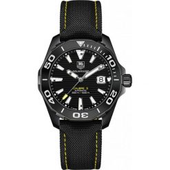 ZEGAREK TAG HEUER AQUARACER WAY218A.FC6362. Czarne zegarki męskie marki TAG HEUER, ceramiczne. Za 12270,00 zł.