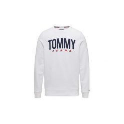 Bluzy Tommy Jeans DM0DM06291 ESSENTIAL LOGO C. Białe bluzy męskie Tommy Jeans, s, bez wzorów, z jeansu, bez kołnierzyka, bez rękawów, bez kaptura. Za 263,05 zł.