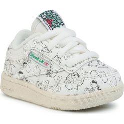 Buty Reebok - Club C 85 Mu FX4014 Chalk/Papwht/Glegrn. Białe półbuty chłopięce Reebok, na sznurówki. Za 199,00 zł.