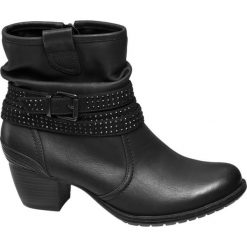 Botki na obcasie Graceland czarne. Botki damskie Graceland. Za 139,90 zł.