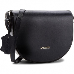 Torebka LASOCKI - BRT-068 Navy. Niebieskie listonoszki damskie Lasocki, ze skóry, zdobione. Za 139,99 zł.