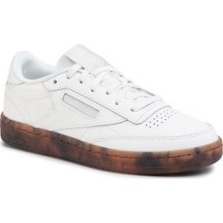 Buty Reebok - Club C 85 EH1510 Chalk/Chalk/Chalk. Białe buty sportowe damskie Reebok, bez wzorów, ze skóry, sportowe, reebok club. Za 329,00 zł.
