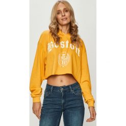 Tally Weijl - Bluza. Żółte bluzy damskie TALLY WEIJL, s, z nadrukiem, z bawełny, bez rękawów, z kapturem. Za 49,90 zł.