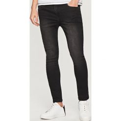 Spodnie męskie: Jeansowe spodnie skinny fit – Czarny