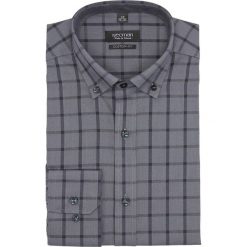 Koszula bexley f2647 długi rękaw custom fit szary. Szare koszule męskie Recman, m, bez wzorów, bez kołnierzyka, z długim rękawem. Za 89,99 zł.