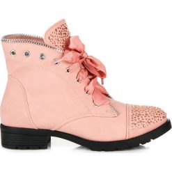 Botki damskie: Stylowe workery ze wstążką CATALINA