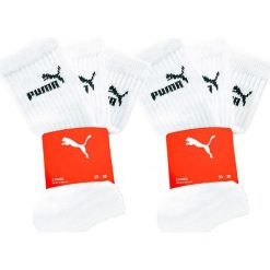 Skarpetki sportowe Puma (6 par) bonprix biały. Białe skarpetki męskie marki bonprix. Za 38,94 zł.