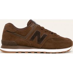 New Balance - Buty ML574NFF. Pomarańczowe buty sportowe męskie New Balance, ze skóry, na sznurówki. Za 369,90 zł.