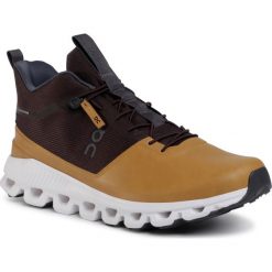 Buty ON - Cloud Hi 2899807 Umber/Caramel. Pomarańczowe buty sportowe męskie On, ze skóry ekologicznej, bez zapięcia, do biegania. Za 799,00 zł.