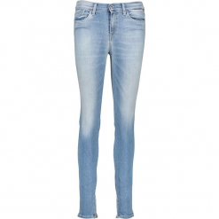 Dżinsy "Joi" - Skinny fit - w kolorze błękitnym. Niebieskie rurki damskie Replay, w paski. W wyprzedaży za 217,95 zł.